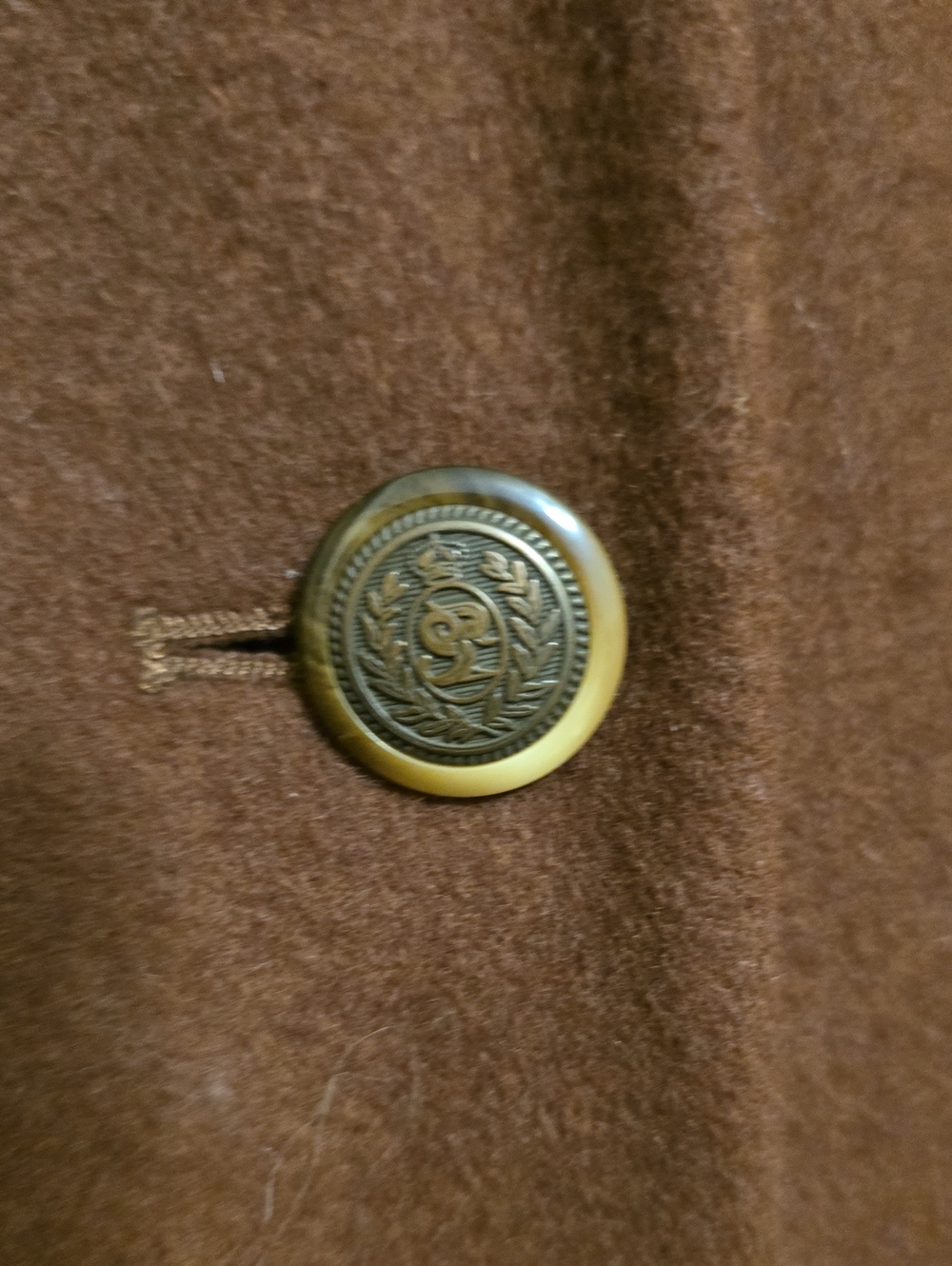 Jones New York Women's Brown Wool Blend Button Jacket - Picture 3 of 6